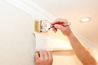 Pose de papier peint à Meyenheim — revêtements muraux et toiles de verre